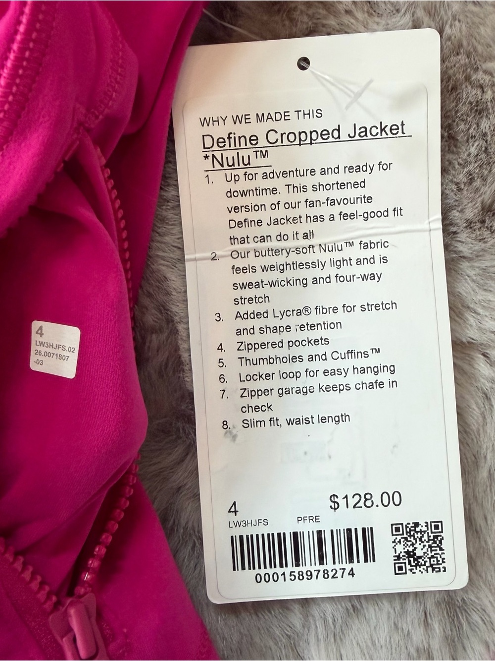 NWT - Lululemon Define Cropped Jacket - Picture 9 of 9